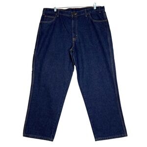 Steelguard Blue Carpenter Pants Mens 40x30 (40x29) FR Pro Westex Indura CAT 2